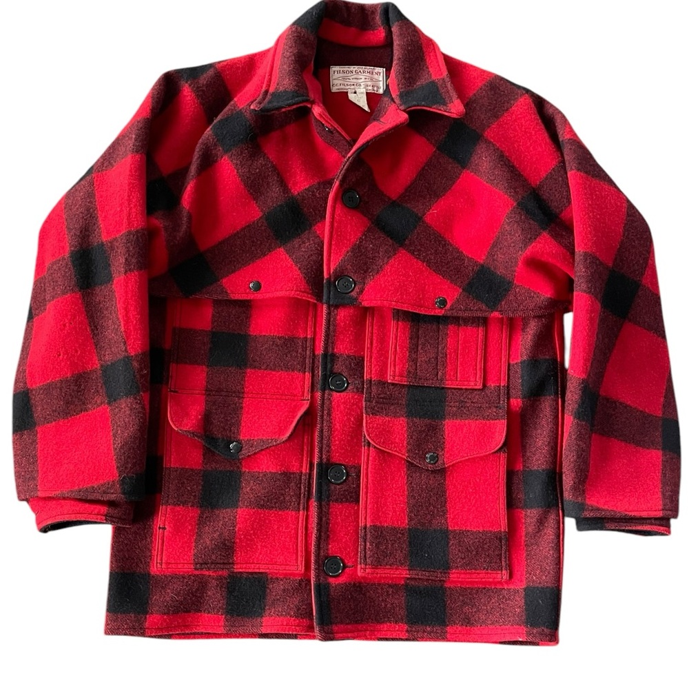 Vintage Filson Garment 100% Virgin Wool size 42 Mackinaw Cruiser